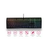 Cherry MX-Board 3.0 S - Klaviatūra - Juodas - Hintergrundbeleuchtung - Tastenschalter: Rot