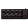 Klaviatūra CHERRY G84-4400 Compact ML jungikliai, integr. Trackball, DE-išdėstymas, PS/2, juodas