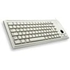 Klaviatūra Cherry COMPACT G84-4400 TRACKBALL 2X - PS/2 Pilkas