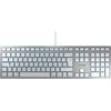 CHERRY KC 6000 SLIM Sidabrinis/CORDED Klaviatūra F/ MAC