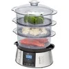 Garų puodas Clatronic DG 3547 steam cooker 3 basket(s) Juodas,Nerūdijantis plienas 800 W