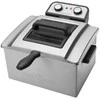 Gruzdintuvė Clatronic ProfiCook PC-FR 1038 dviguba atskira 3000 W Sidabrinė