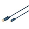 Clicktronic USB-A – miniUSB laidas, 1,8 m mėlynas (RB70127)