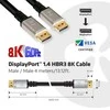 Club 3D Club3D CAC-1069 DisplayPort 1.4 HBR3 8K (DSC) (HDR) „DisplayPort“ kištukas iki „DisplayPort“ kištukas, 4 m juodas