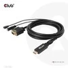 Kabelis Club 3D HDMI - D-Sub (VGA) 2m juoda (CAC-1712)