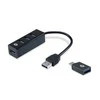 HUB USB Conceptronic CONTROLRONIC USB- Hub 3 - > 4x3,0 + TypeC A o.Netzt. sw