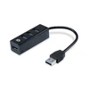 HUB USB Conceptronic CONTROLRONIC USB- Hub 3 - > 4x3,0 + TypeC A o.Netzt. sw