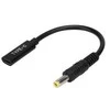 Kabelis USB CoreParts USB-C - DC 5.5 x 2.5 mm 0.12 m Juodas (MBXUSBC-CO0005)