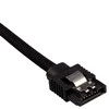 Corsair Premium Sleeved SATA Cable, juodas 30cm – 2 pack
