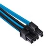 Corsair Premium Pro Sleeved Cable-Set (Gen 4) - mėlynos spalvos/juodos spalvos