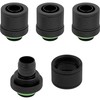Corsair „Hydro X“ serijos XF jungtis, tiesi, G1/4 colio BSPP–13/10 mm – 4 vnt. pakuotėje, juodas