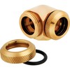 Corsair Hydro X Series XF Hardline Adapteris 90 Degree 14mm OD to 14mm OD Hardtube - 2 Pack, auksinis