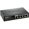 Šakotuvas D-Link DES-1005P/E tinklo komutatorius Ne-valdomas L2 Fast Ethernet (10/100) Juoda Maitinimas per Eternetą (PoE)