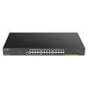 Šakotuvas D-LINK 28 prievadų išmanusis valdomas PoE+ gigabito komutatorius 4x 10G