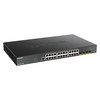 Šakotuvas D-LINK 28 prievadų išmanusis valdomas PoE+ gigabito komutatorius 4x 10G