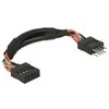 PRZEDŁUŻACZ USB PIN HEADER M/F 10 PIN 2.0 10CM JUODA DELOCK