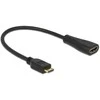 Delock adapterio kabelis mini HDMI-C vyriškas > HDMI-A moteriškas 23 cm