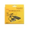 Delock VGA zu HDMI Adapteris mit Audio juodas/juodas 0,25m USB Typ-A Anschluss 0,25m