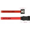 DELOCK Kabelis SATA FLEXI 6 Gb/s 20 cm raudonas