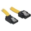 DELOCK Cable SATA 20cm geltonas aukštyn/tiesus metalinis