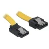 DELOCK Cable SATA 20cm geltonas aukštyn/tiesus metalinis