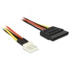 Delock Kabelis Power SATA 15 Pin Stecker >Floppy 4 Pin Stecker