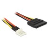 Delock Kabelis Power SATA 15 Pin Stecker >Floppy 4 Pin Stecker