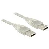 USB kabelis Delock USB-A - USB-A 0,5 m permatomas (83886)