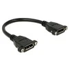 DisplayPort moteriškas ilgintuvas su montavimo varžtais