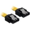 DELOCK Cable SATA 50cm geltonas tiesus/tiesus metalinis