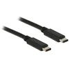 DELOCK Cable USB Type-C 2.0 male > USB Type-C 2.0 male 0.5 m juodas
