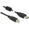 USB kabelis Delock USB-A - USB-B 0,5 m Juodas (84894)
