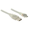 CABLE USB MICRO(M)->USB-A(M) 2.0 0.5M SKAIDRUS DELOCK