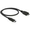 Delock kabelis USB 3.1, Gen2 USB-Type-C > USB Micro-B 0,5 m juodas