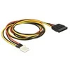 Delock Kabelis Power SATA 15 Pin Stecker > Floppy 4 Pin Steck