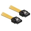 DELOCK Cable SATA 70cm geltonas tiesus/tiesus metalinis