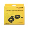 Delock Cable USB 2.0 A tipo kištukas > USB 2.0 B tipo kištukas 11 m
