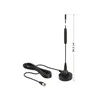 Delock Antenne DAB+ F Stecker 0 dBi omni starr juodas mit
