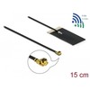 Delock WLAN 802.11 ac/ax/a/h/b/g/n Antenne MHF® I Stecker 2,7 - 3,0 dBi 1.13