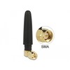 Delock WLAN 802.11 b/g/n antenos SMA kištukas 90° 2 dBi omni su pasvirimo jungtimi