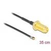 Delock Antennenkabel SMA Buchse zum Einbau zu MHF® 4L LK Stecker 1.37 35 cm