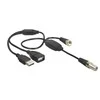 Delock Antennenkabel F Buchse > F Stecker mit Phantomspeisung 5 V über USB 22 cm