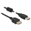 USB kabelis Delock USB-A - USB-A 1,5 m Juodas (84884)