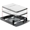 DELOCK rėmas 3,5 colio > 2 x 2,5" HDD metalinis juodas