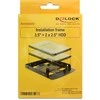 DELOCK rėmas 3,5 colio > 2 x 2,5" HDD metalinis juodas