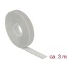 Delock Klett-Kabelbinder L 3 m x B 13 mm Rolle grau