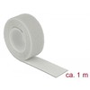 Delock Klett-Kabelbinder L 1 m x B 20 mm Rolle grau