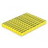 DELOCK Cable Marker Clips A-Z geltona 260 vnt