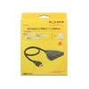 Delock HDMI UHD jungiklis 3 x HDMI įvestis > 1 x HDMI išvestis 4K su integruotu kabeliu 50 c