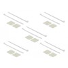 Delock Befestigungssockel 40 x 40 mm mit Kabelbinder L 250 x B 7,2 mm baltas
